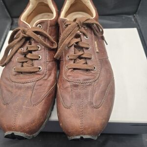 Classic Brown‎ Leather Men's Sneakers